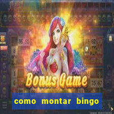 como montar bingo brinquedos toia